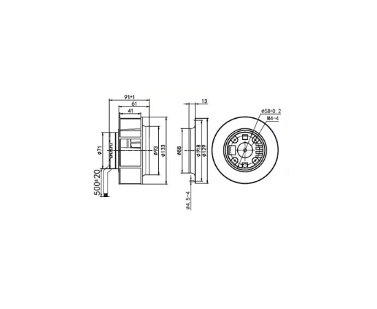 Вентилятор Krubo K-DC133-R24-39 - фото - 1