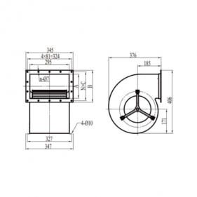 Вентилятор Krubo K-AC250-D220-13 - фото - 2