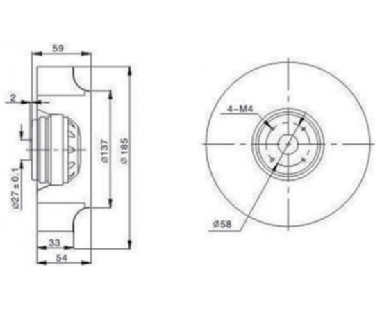 Вентилятор Krubo K-AC180-R380-24 - фото - 1