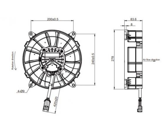 Вентилятор Krubo K-DC260-A24-13 - фото - 1