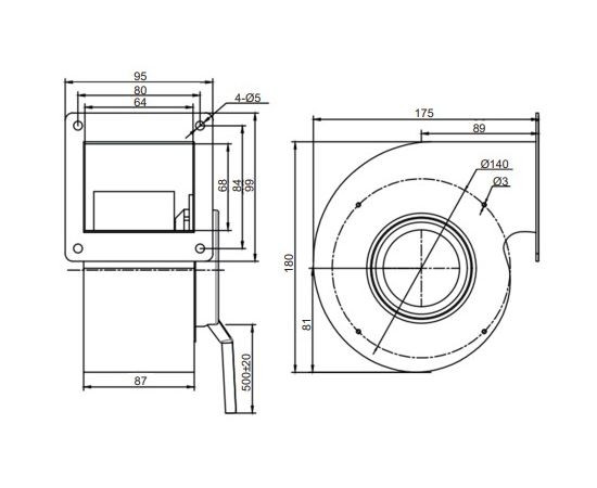 Вентилятор Krubo K-EC133-G230-23 - фото - 2